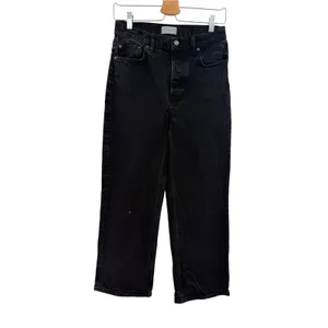 Boyish The Mikey High Rise Wide Leg Jeans Black Beauty Black Size 28 thumbnail 3
