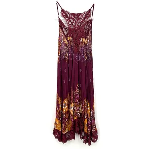 Intimately Free People Size XS Sleeveless Slip Dress Purple‎ Lace Floral Print thumbnail 2