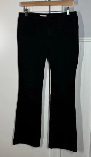 Anthropologie Pilcro Black‎ Bootcut Trouser Pant 2024 size 27 neutral classic thumbnail 1