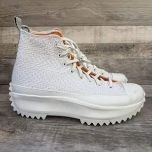 Converse Run Star Hike Hi Egret Peach Dream Platform Sneakers Size M9 W10.5 thumbnail 4