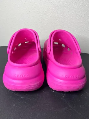 Crocs Classic Crush Slip On Clogs in Fuschia Hot Pink Size 10 thumbnail 4