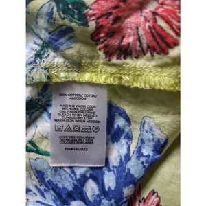LOFT Yellow 100% Cotton Floral Ruffle Sleeve Blouse L Spring 23 thumbnail 6