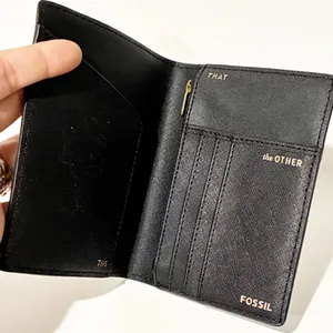 Fossil Leopard Animal Print Passport Book Wallet Travel‎ thumbnail 2
