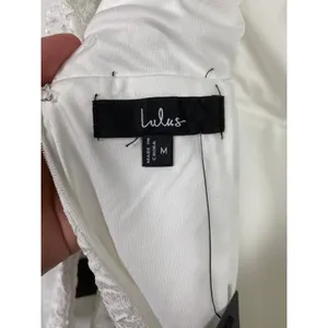 Lulus White Jacquard Elevated Icon Mini Dress Sz.M NWT thumbnail 9