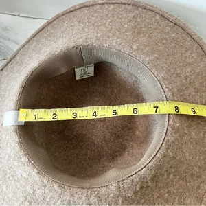Something Special Floppy Wide Brim Wool Hat Brown Tan thumbnail 7