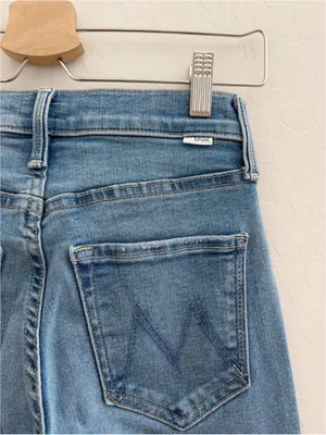 MOTHER Mid-Rise Rider Hover Jean in Swing and a Miss Size 24 thumbnail 7