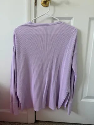 OFFLINE by Aerie Henley Long Sleeve Waffle thumbnail 2
