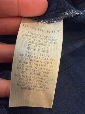 Burberry Women’s Blue Plaid Long Sleeve Button-Up Shirt Size Small - C47-038 thumbnail 8
