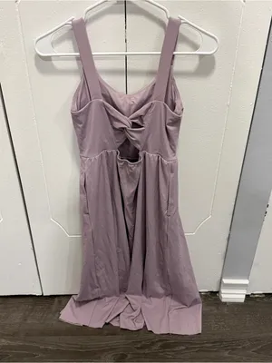 NWOT Halara Purple SoftlyZero Airy Cool Touch Midi Casual Dress thumbnail 6