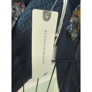 ANTHROPOLOGIE‎ M Love The Label Patchwork Cropped Tank Off Shoulder Top coquette thumbnail 7