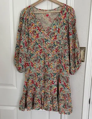 Marine Layer scarlett cotton multicolor dress thumbnail 4