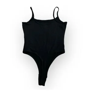 Madewell Cami Thong Tank Bodysuit Women's Medium Black Sleeveless Strappy NWT thumbnail 4