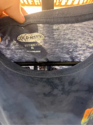 Old Navy Navy Tie-Dye Tee with Multicolor Surf Logo thumbnail 3