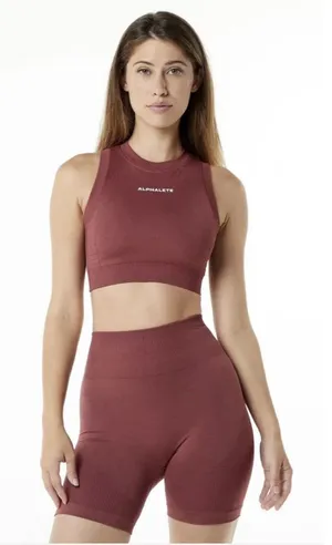 Alphalete Woman’s Ozone Crop Bra - Gingerbread, Size Small thumbnail 1