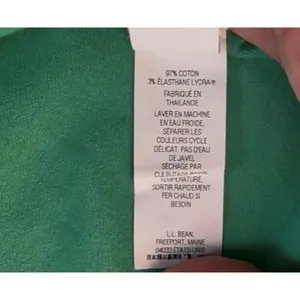 L.L.Bean Womens Green Blue Relaxed Fit Short Sleeve‎ Polo Shirt Size M thumbnail 6