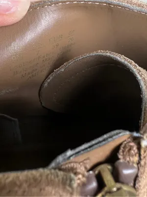 Franco Sarto Amerosa Buckle Wedge Bootie Tan Suede Size 9 thumbnail 11