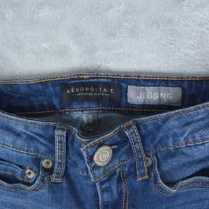 Aeropostale Jegging Women 00 Regular (25x28) Blue Denim Skinny Stretch Jeans thumbnail 5