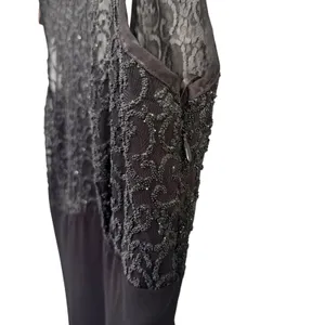 Susan Roselli Maxi Dress Size 6 Black Sleeveless Evening‎ Party Gown thumbnail 7