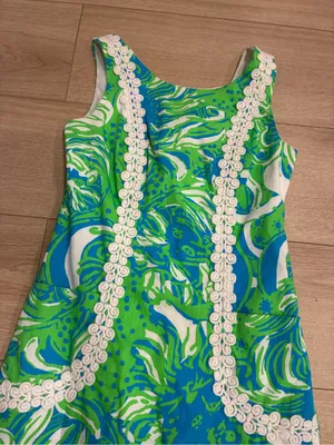 Lilly Pulitzer Women’s Liz Shift Dress Roar of the Jungle Limeade Size 00 thumbnail 3