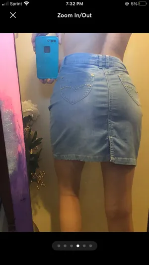 Jean Skirt Blue Size M thumbnail 4