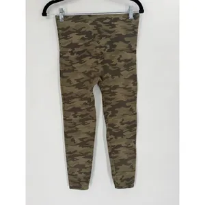 Spanx Leggings Womens L Green Camo Seamless High Waisted Look at Me Now Outdoors thumbnail 4