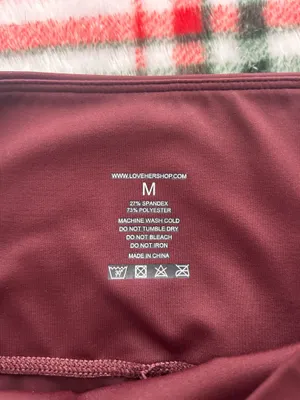 Love Her Burgundy Leggings thumbnail 2
