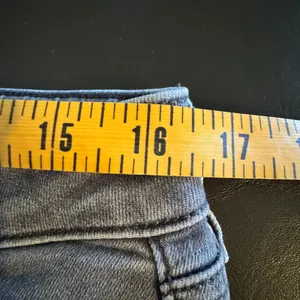 American Eagle Skinny‎ Jeans 14 Black Distressed High Rise Frayed Jegging Punk thumbnail 9