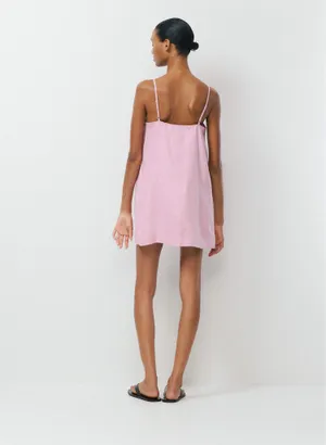 Aritzia Little Moon Arcos Linen Dress Sweet Pea Purple thumbnail 2