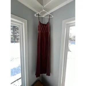 Reverly Skye Velvet Dusty Rose‎ Dress Size 4 thumbnail 6