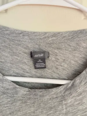 Aerie Gray Crewneck Tee thumbnail 2