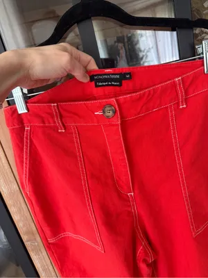 ASOS straight leg pants jeans high rise Monoprix Femme carpenter painter thumbnail 2