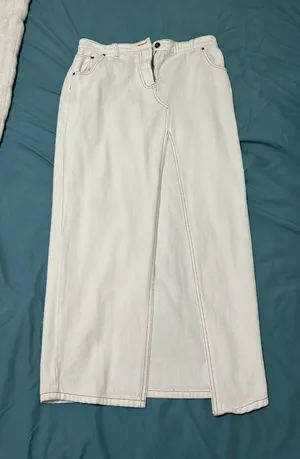 maxi skirt White Size M thumbnail 1