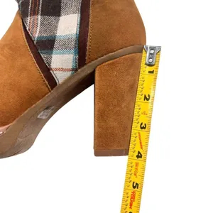 Muk Luks Nola brown:suede vegan boho patchwork heeled boots thumbnail 8