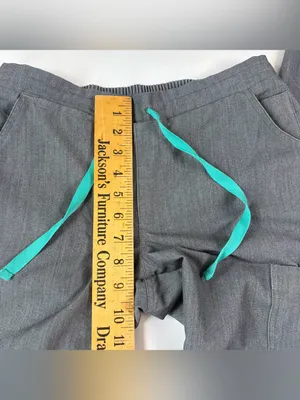 Figs Technical Scrubs Gray Top Pants Set Women's Size XSmall thumbnail 11