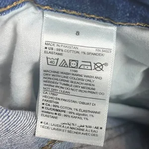 Old Navy Women's‎ 8 Jeans Sky High Straight Extra High Waisted Denim Blue Rolled thumbnail 5