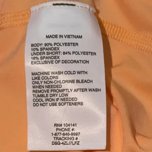 DSG Girls Small Peach Lightweight Stride Skort Ruffle Athletic Tennis Skirt NWT thumbnail 4