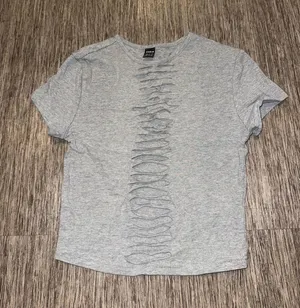 Cut open crop top Gray Size XS thumbnail 1