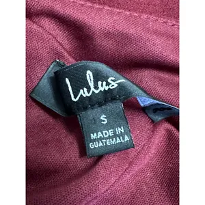 Lulus Burgundy One Shoulder Asymmetrical Mini Dress Side Slit S NWOT Cocktail thumbnail 9