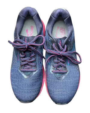 Brooks Ghost 12‎ Shoes Womens Size 8.5B Blue Pink Running Athletic Sneakers thumbnail 1