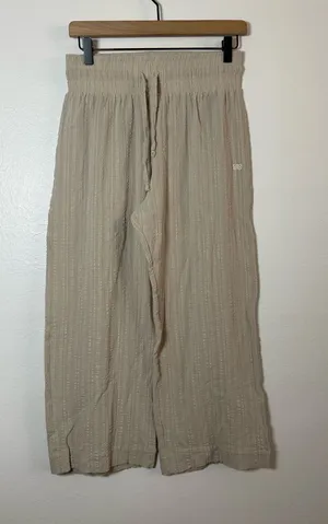 Albion Cropped Wide Leg Cotton Pants thumbnail 1