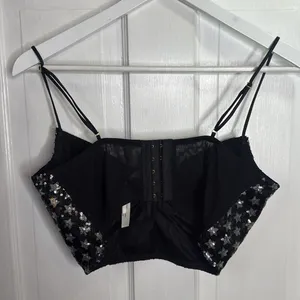 By Anthropologie Sequin Star Bralette W1366 Sz Medium thumbnail 8