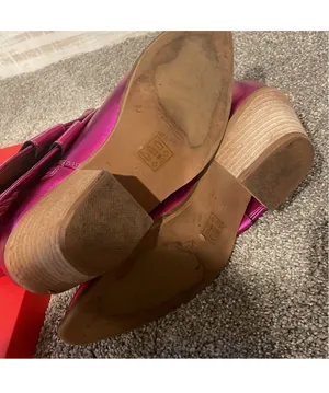 Adela Metallic Boots Pink Size 7.5 thumbnail 2