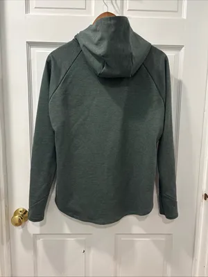 On Cloud Women’s On Running Technical Hoodie Size XS Beluga Green Gym Workout thumbnail 7