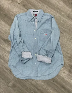 Tommy Hilfiger Denim Light Blue Button-Up Shirt thumbnail 1