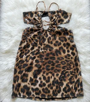Urban Outfitters Make it Shimmer Plunging cutout sequin mini dress thumbnail 1