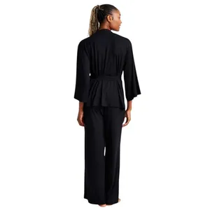 NEW State Of Day Womens Fluid-Knit Pajama Cami Top 100189719MS Black XS thumbnail 5