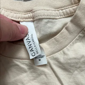 Bella Canvas Cream Graphic Tee with Multicolor Text thumbnail 2
