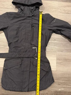 Columbia Omni Tech Parka Women’s Grey Belted Insulated Jacket Size Md thumbnail 6