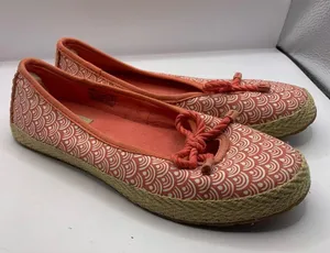Women's Ugg Slip-On Shoes, Pink and White USA 6.5 coral thumbnail 5