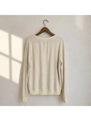 Wildfox More Sun Please Cream Sweatshirt Made in USA Size S thumbnail 2
